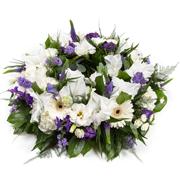 Purple &amp; White loose Wreath