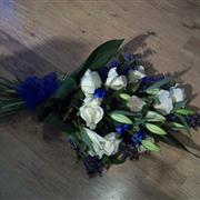 Contemporary Blue and White Tied Sheaf