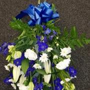 Contemporary Blue and White Tied Sheaf