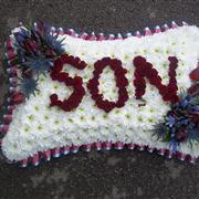 Pillow with Son in flowers