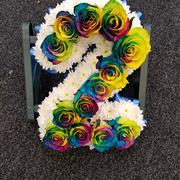 Rainbow Rose Letters And Numbers