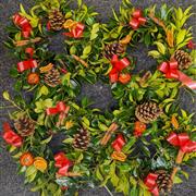 Holly And fruit Wreath