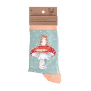 Ladies &#39;He&#39;s a Fungi&#39; mouse socks