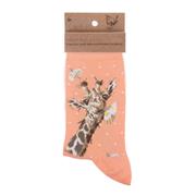 Ladies &#39;Flowers&#39; Giraffe socks