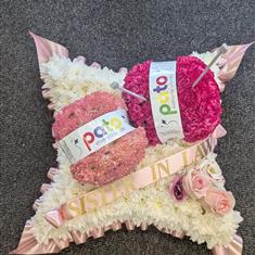 Wool &amp; Knitting  Cushion Tribute